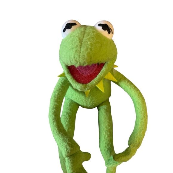 Applause Green Muppets Kermit the Frog Poseable Bendable Plush Toy 14" - Picture 1 of 15